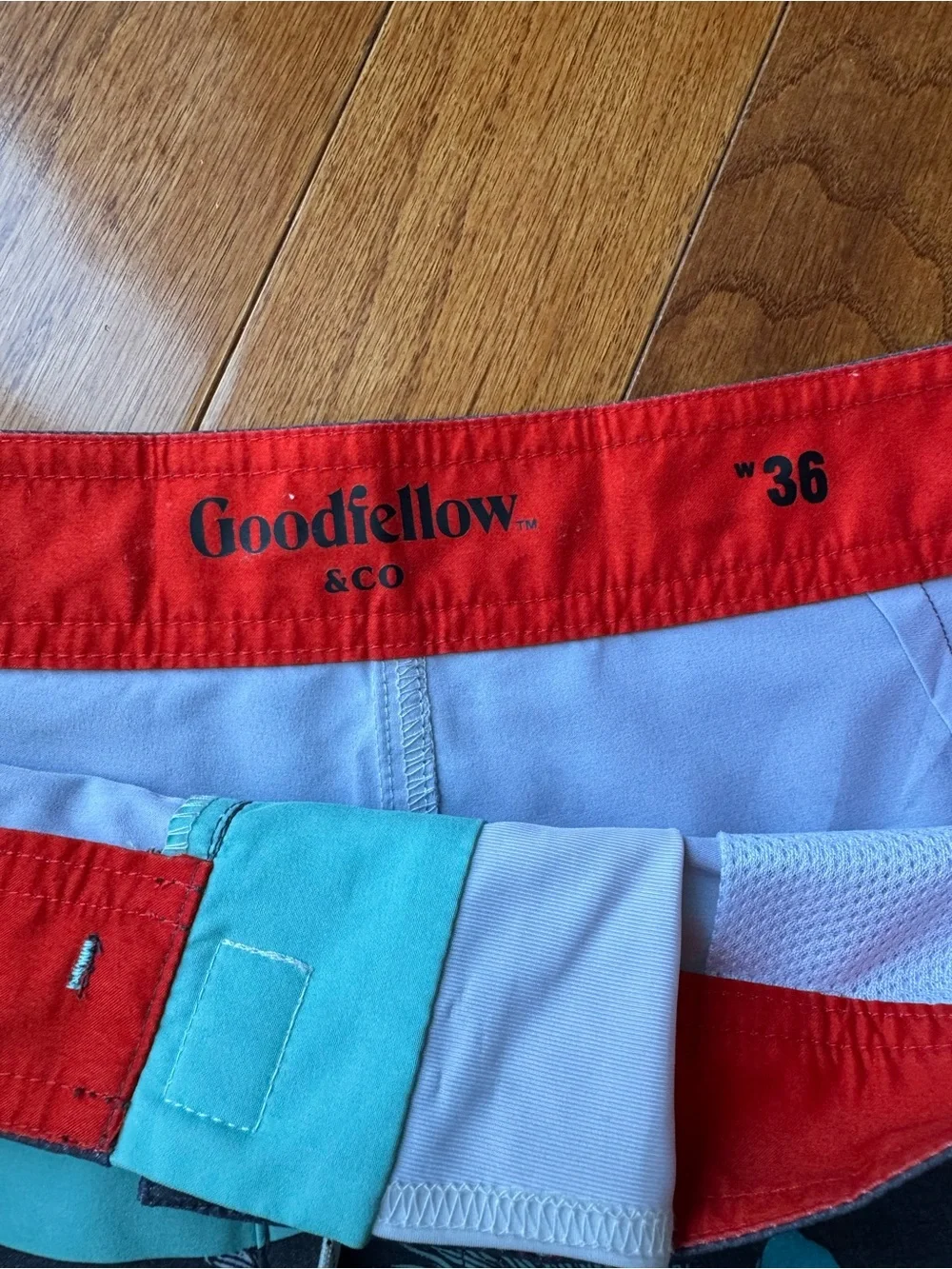 Goodfellow & Co Turquoise Swim Hawaiian Shorts